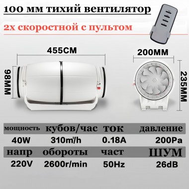 Канальный вентилятор 7000р